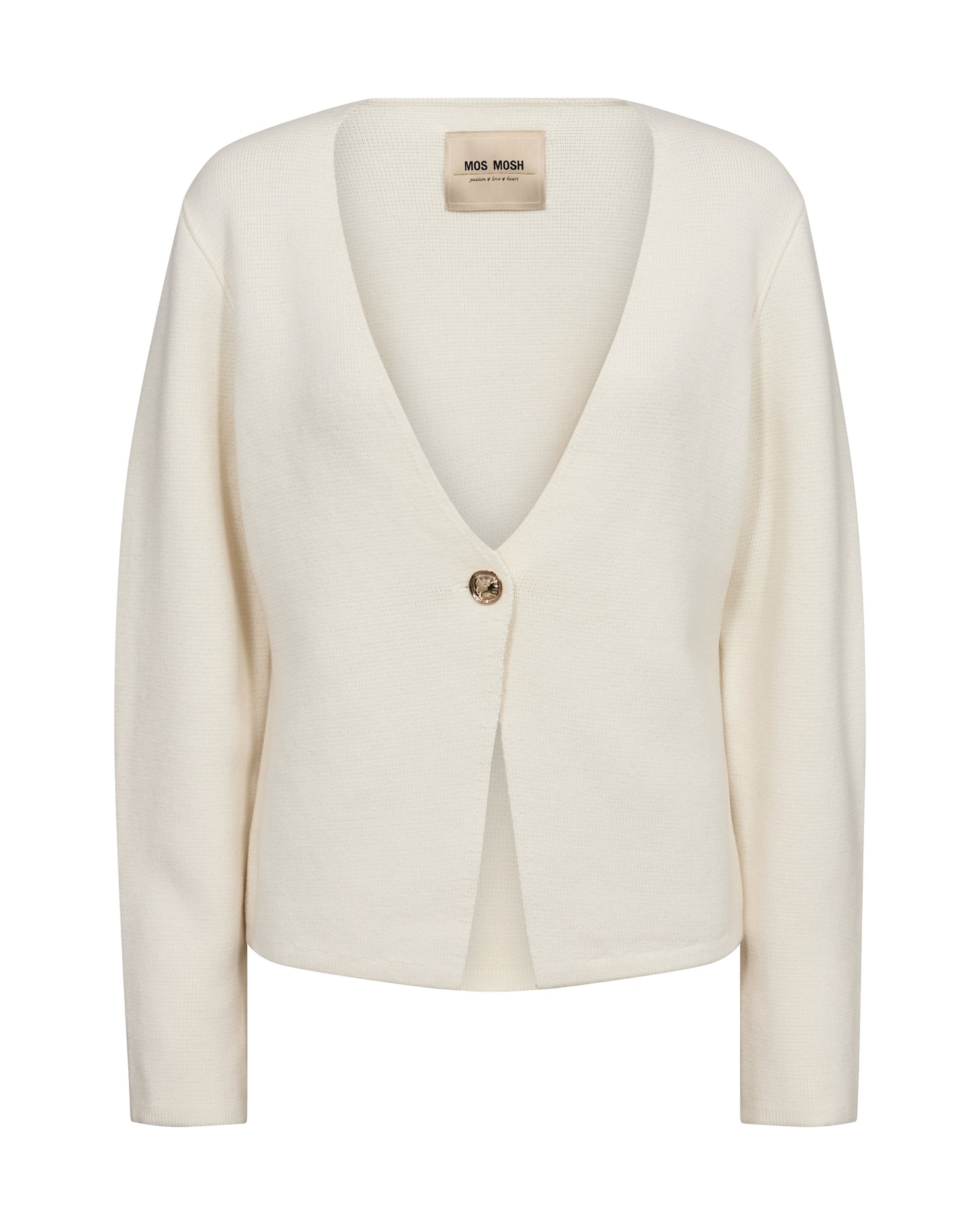 Mos Mosh Cardigan | MMTaegan Knit Cardigan | Ecru
