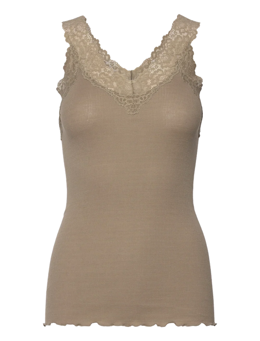 Rosemunde top | RWBernadine Organic SL Lace Top| Laurel Oak