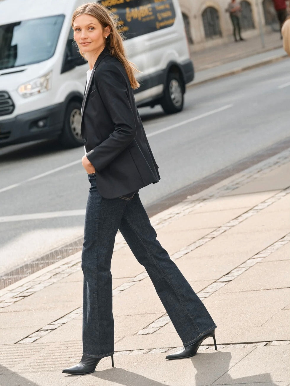 Mos Mosh Jeans | MMCecilia Cover | Long | Dark Blue