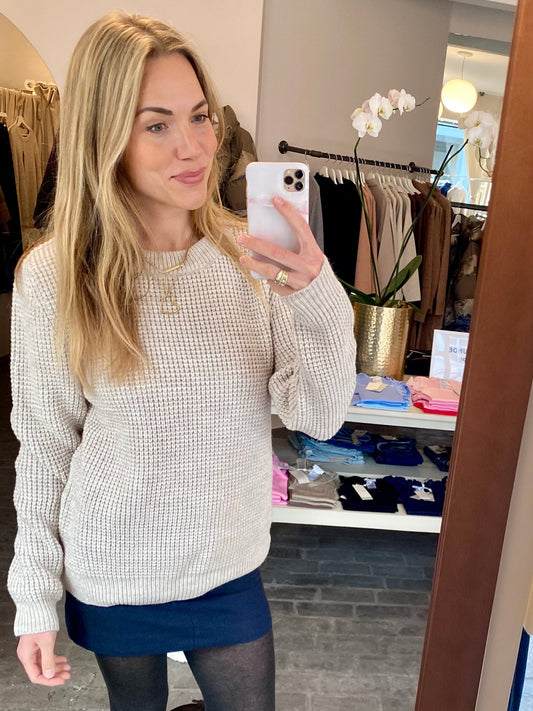 SibinLinnebjerg Strik | Irwin | Beige Melange