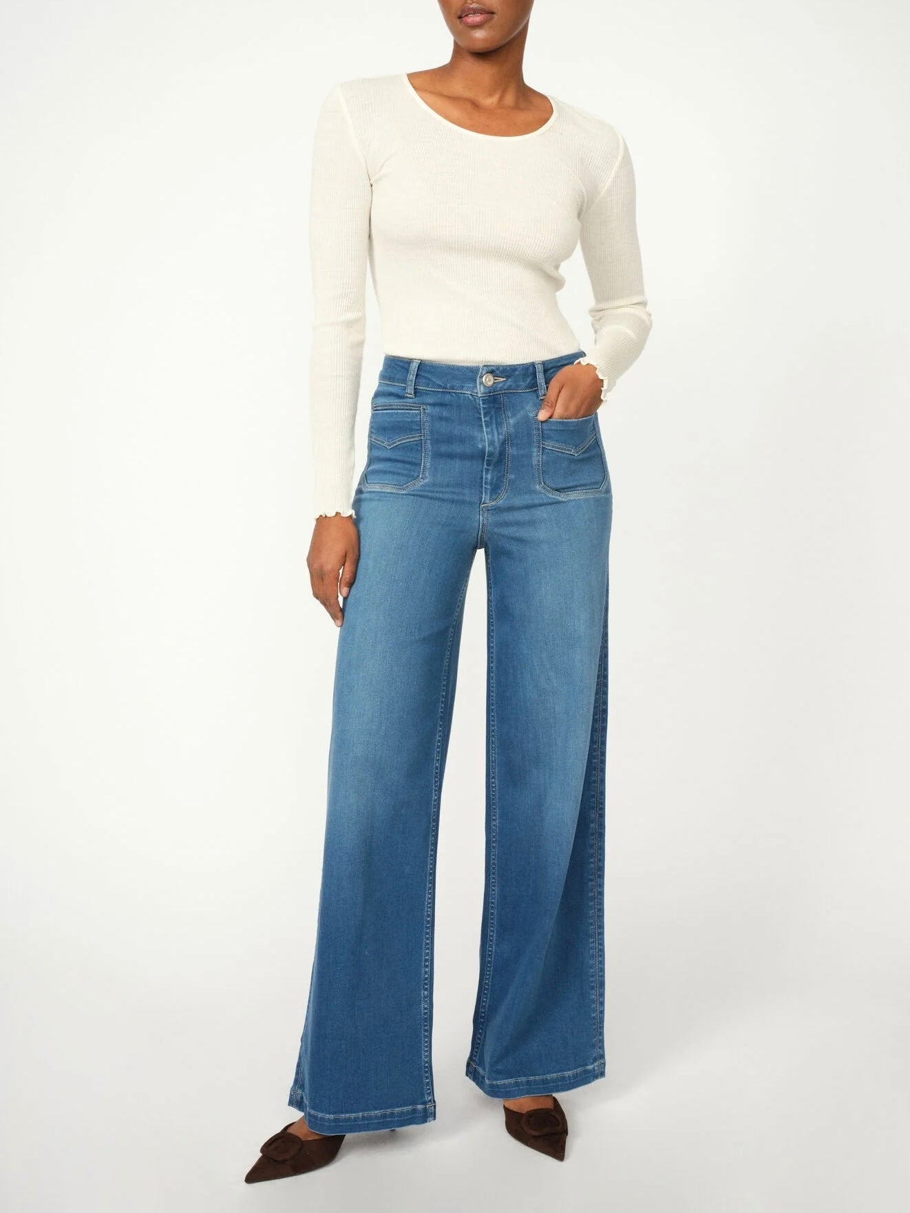 Mos Mosh Jeans | MMColette Deluxe L34 | Mid Blue