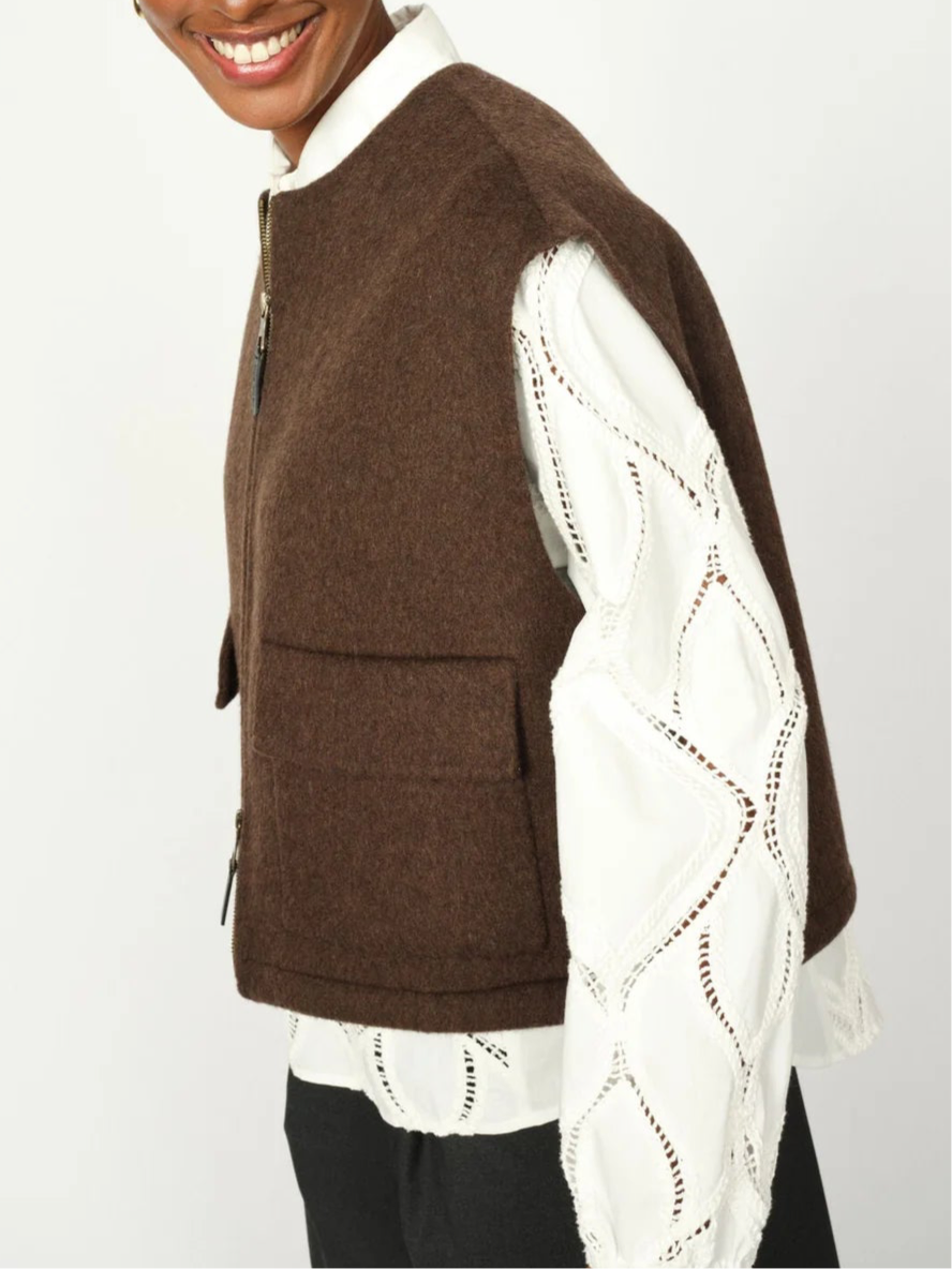 Mos Mosh Vest | MMElise Loisa Wool Vest | Delicioso