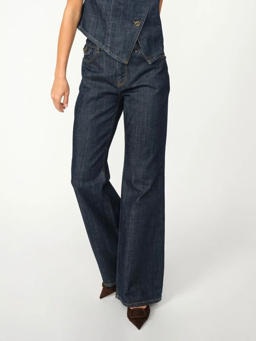 Mos Mosh Jeans | MMMarlena Nippon Jeans | L32 Dark Blue