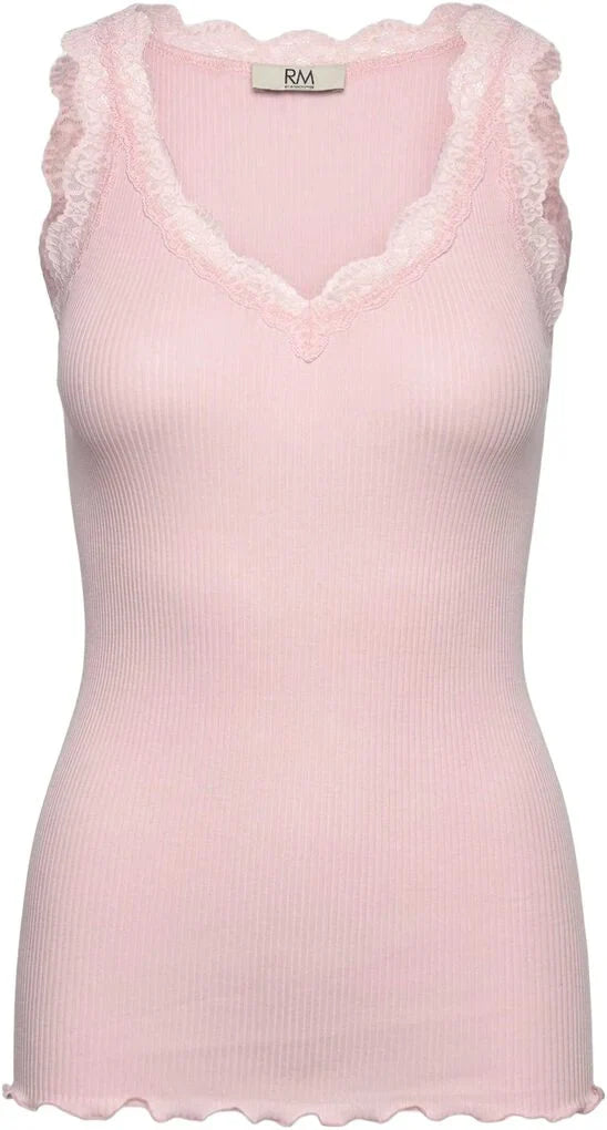 RMWBalta Rosemunde Top | Balta Modal Lace V-neck Top | Almond Blossom