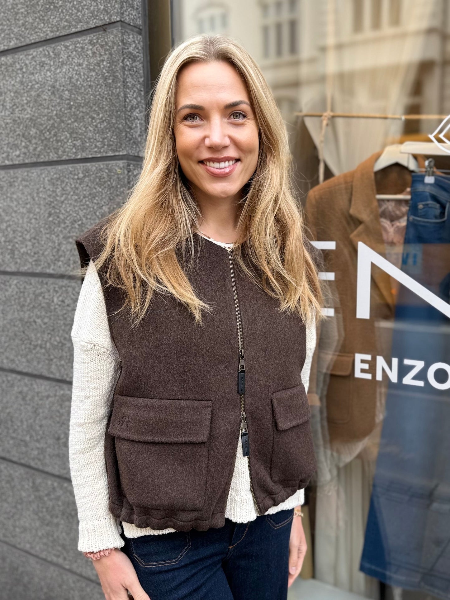 Mos Mosh Vest | MMElise Loisa Wool Vest | Delicioso