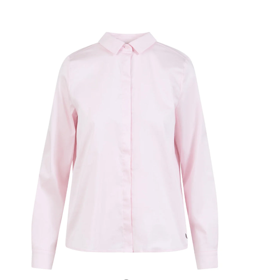 Coster Skjorte | Fitted Classic Shirt | Powder Rose