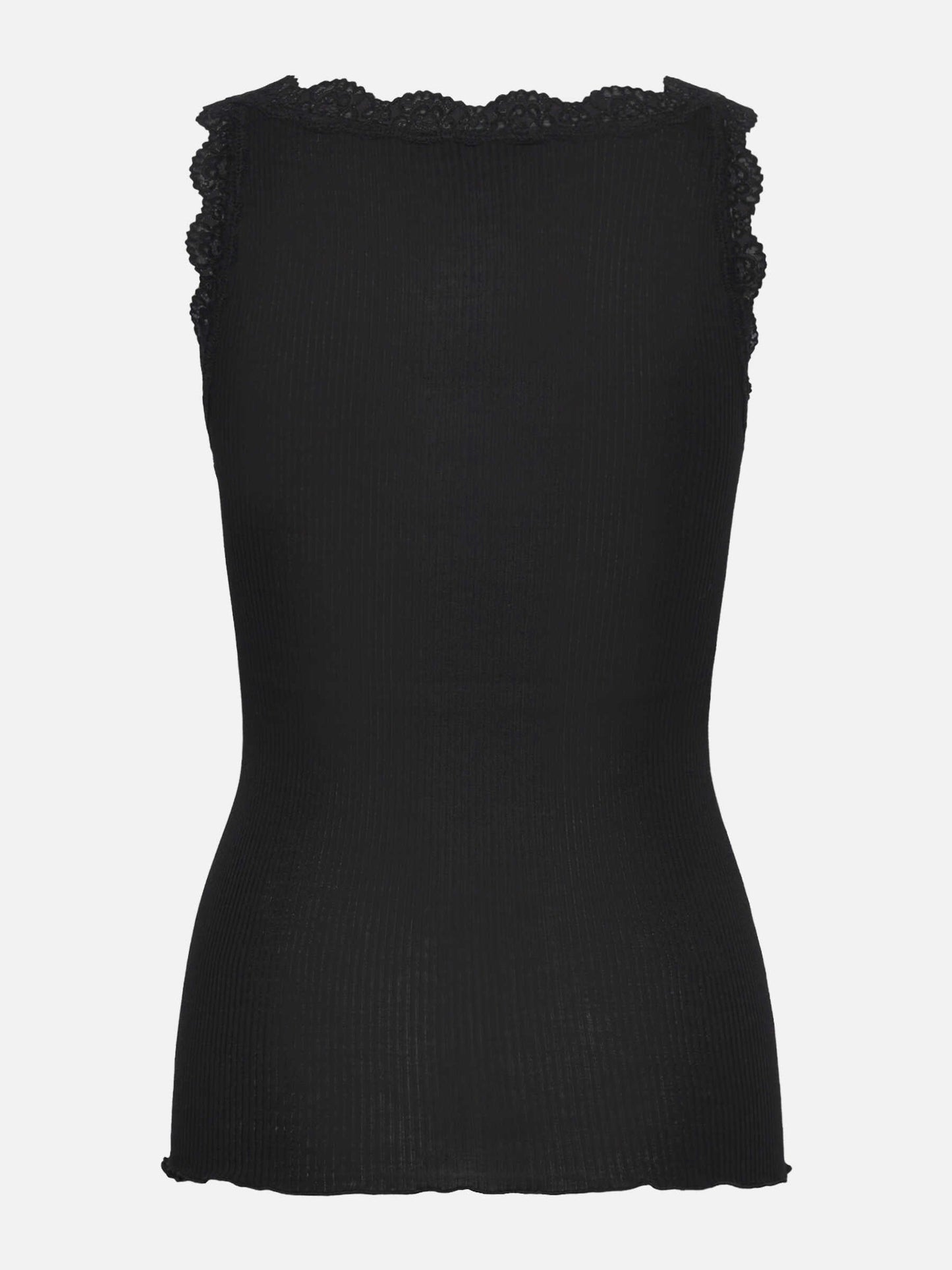 Rosemunde Top | RMWBalta Modal Lace U-neck Top | Black