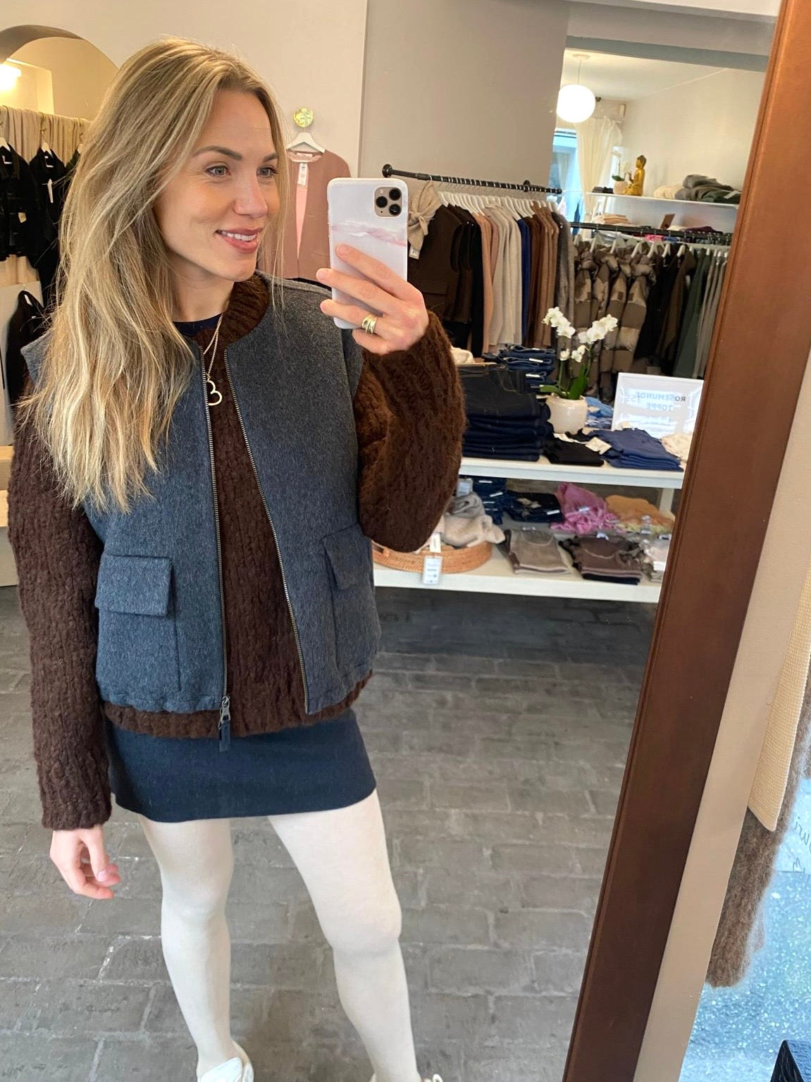 SibinLinnebjerg nederdel | Fe | Koksgrå